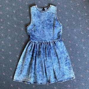 Acid wash dress